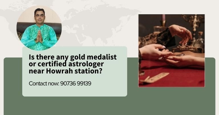Is there any gold medalist or certified astrologer near Howrah station?